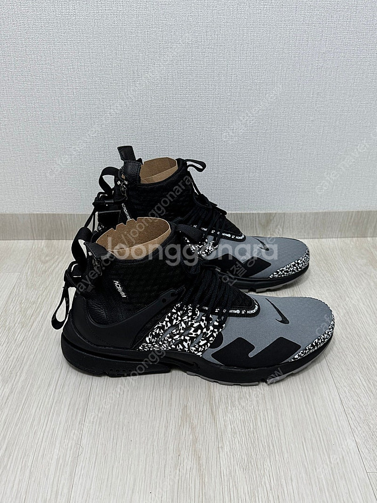 Nike×Acronym 에어 프레스토 미드 운동화 (희...--2