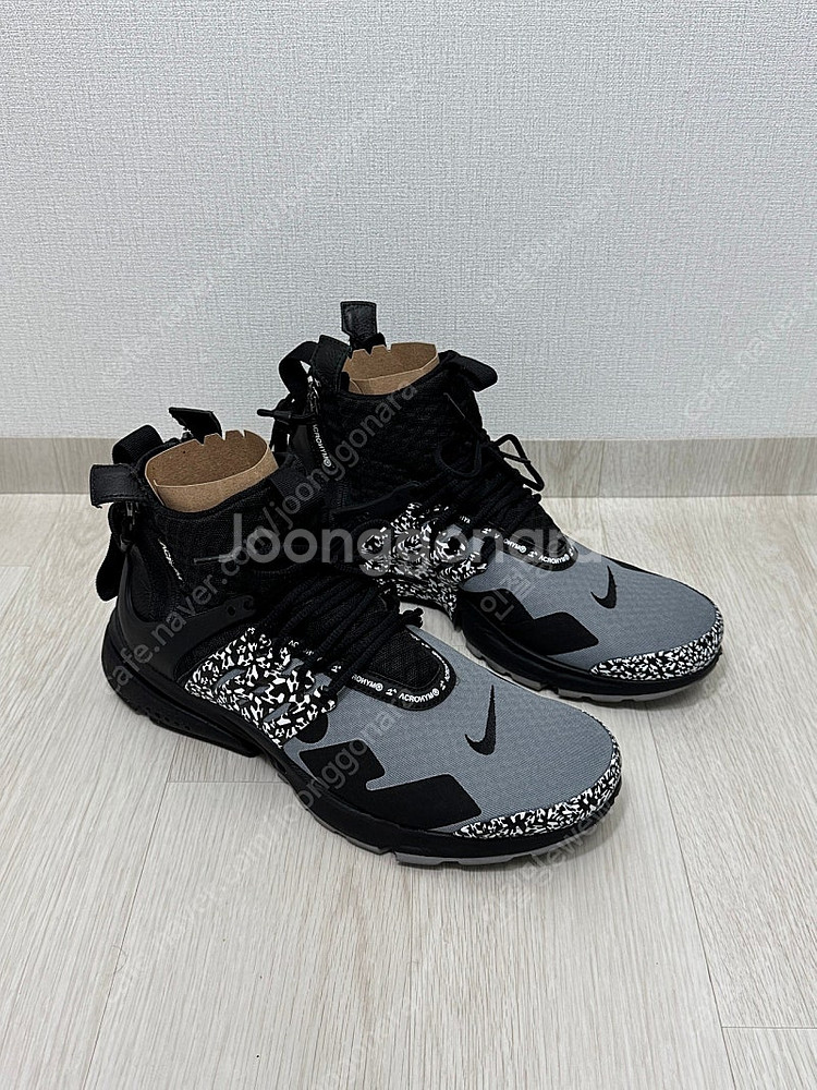 Nike×Acronym 에어 프레스토 미드 운동화 (희...--4