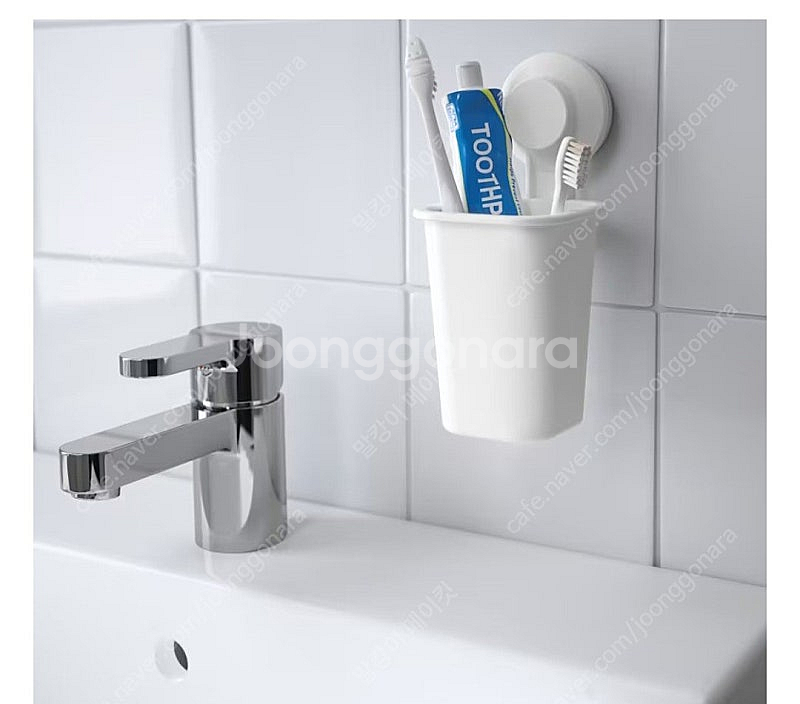 이케아 흡착식 바구니,칫솔꽂이,흡착식후크 일괄--5