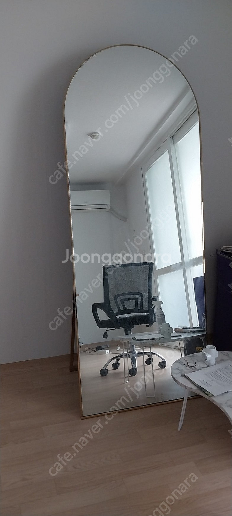 조명화장대+의자 , 대형거울 , 원목철제수납장--4