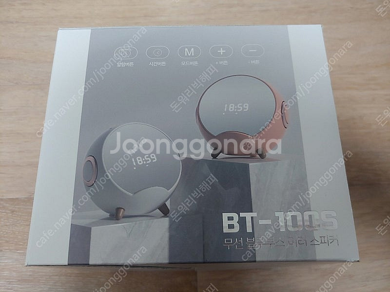 액센 BT-100S 무선 블루투스 미러 스피커 미개봉 ...--3