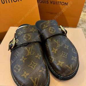 루이비통 뮬 슬리퍼 코지플랫 39 새상품 풀박스 영수증 있음