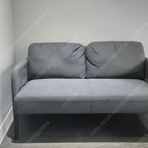 이케아(IKEA) 글로스타드 크니사 다크 그레이 2인용 소파