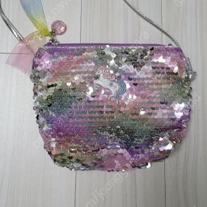 여아 어린이 크로스백 로엠걸즈 가방 핸드백 스팽글 유니콘 유아동 키즈 이미지