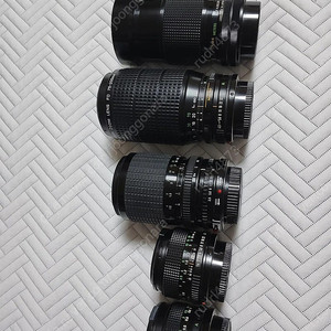 캐논 필림카메라 렌즈 5개 ㆍ신품급