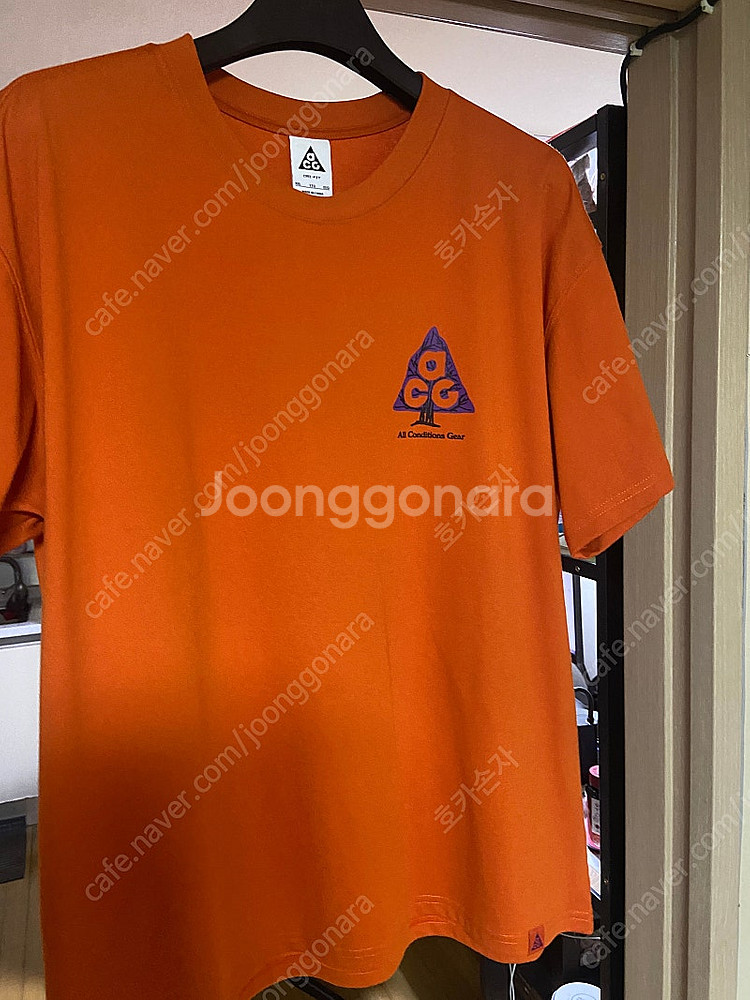 나이키 ACG 와일드우드 오렌지 반팔 2XL--0
