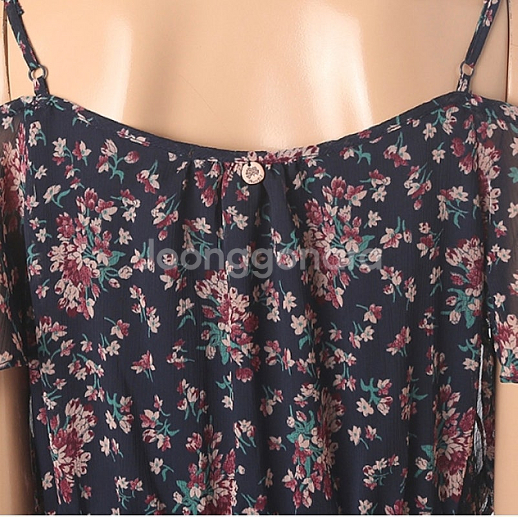 무배 새상품 S 슬리브리스 오프숄더 원피스 써스데이아일랜드 T194MOP28--2