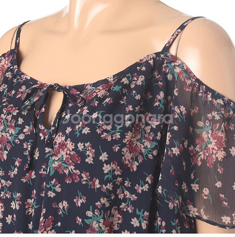 무배 새상품 S 슬리브리스 오프숄더 원피스 써스데이아일랜드 T194MOP28--3