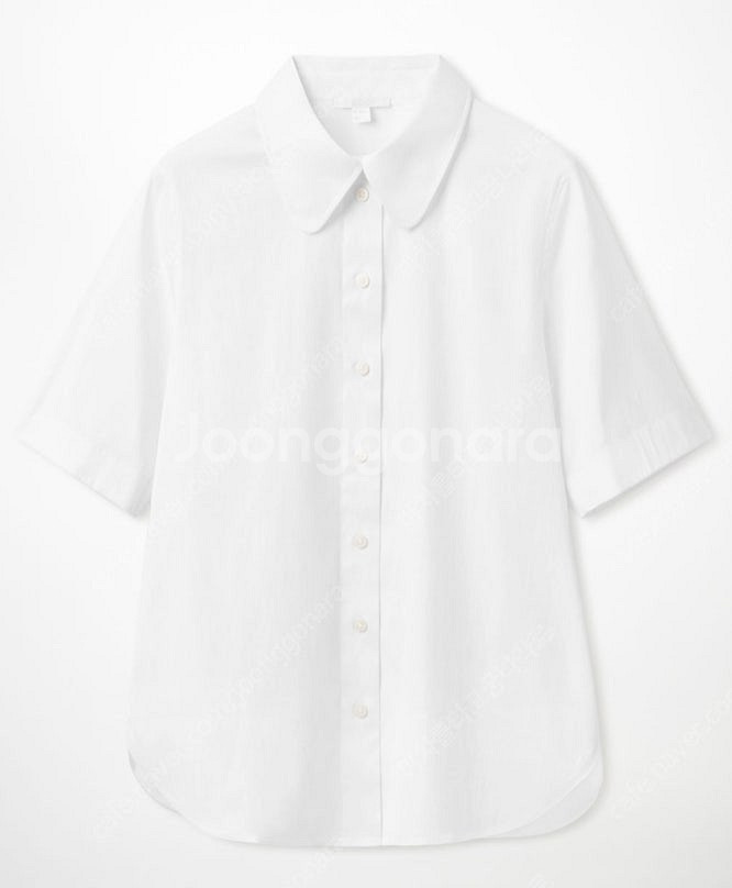 [새상품] 코스 둥근카라 반팔 셔츠 COS SHORT-...--0