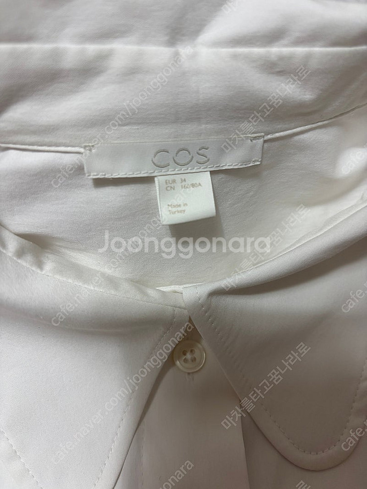 [새상품] 코스 둥근카라 반팔 셔츠 COS SHORT-...--4