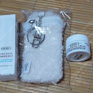 키엘 울트라 훼이셜 베리어 밤 +베어키링+키엘 울트라 훼이셜 수분크림