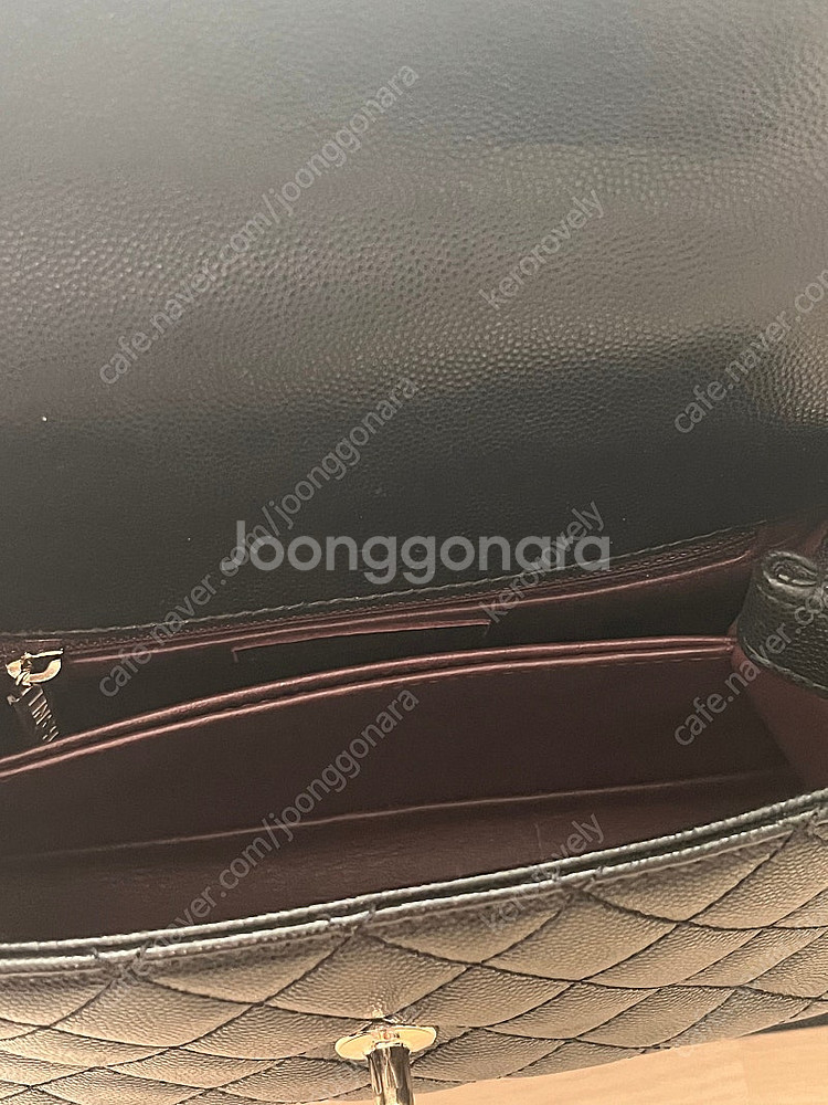 샤넬 코코핸들 블랙 구스몰 현미듐 내장칩--4