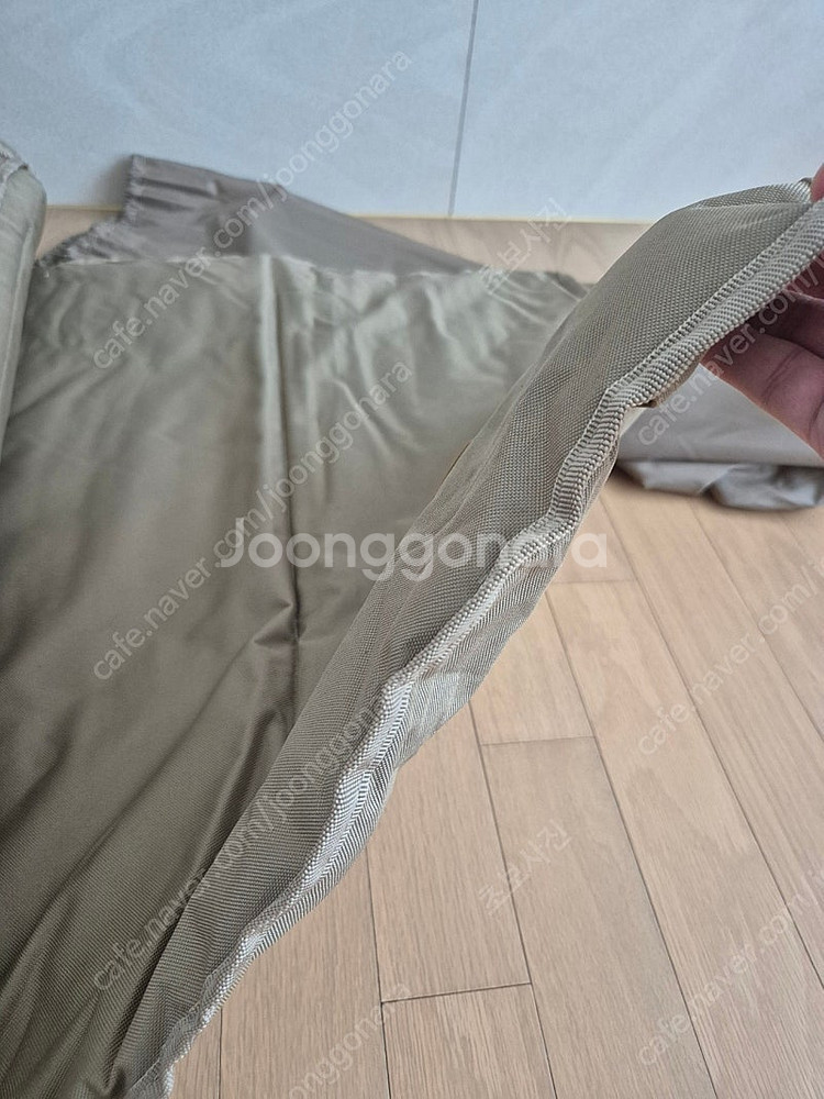 마운트리버 야전침대 쿠션 매트 야전침대커버 토퍼 팝니다...--2