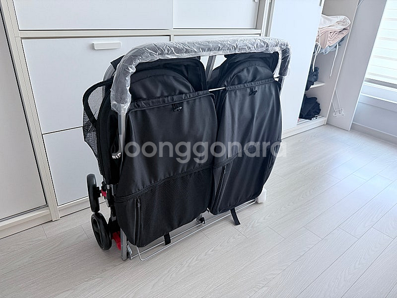 강아지 유모차 쌍둥이 더블 미사용 새상품 95000원에...--0