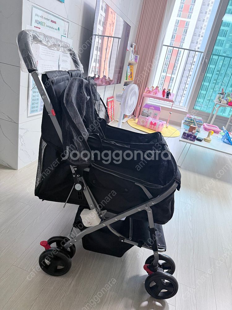 강아지 유모차 쌍둥이 더블 미사용 새상품 95000원에...--5