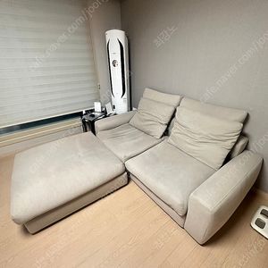 한샘 베이지 패브릭 3인용 소파 팝니다(캄포/깜포 스타일)