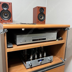 야마하 YAMAHA CD-S700 / 야킨 야친 YAQIN MC-10T 진공관 앰프 / 소니 스피커 일괄