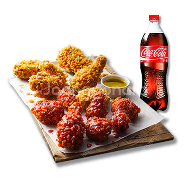 BBQ 황금올리브반반+크림치즈볼5개+콜라 1.25L, ...--1