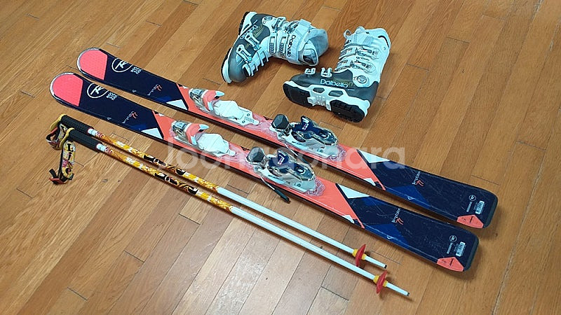 여성 스키 세트( 스키144cm, 부츠235mm )--0