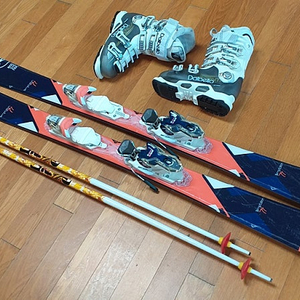 여성 스키 세트( 스키144cm, 부츠235mm )