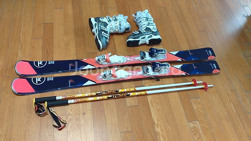 여성 스키 세트( 스키144cm, 부츠235mm )--2