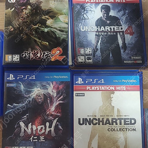 ps4(ps5 겸용) 게임 판매합니다(토귀전2,인왕,언차티드 컬렉션,언차티드4) 직거래시 타게임과 교환가