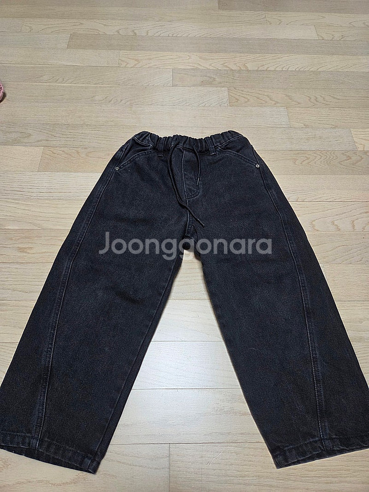 히로 산 사선 와끼 데님팬츠 120--3