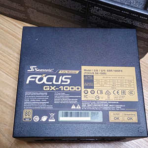 시소닉 GX-1000 포커스 골드 / 11만원 / 1000W 골드 파워