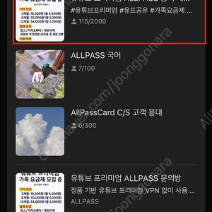 유튜브 프리미엄 가족 요금제(3개월/6개월/12개월) 월4,000원대