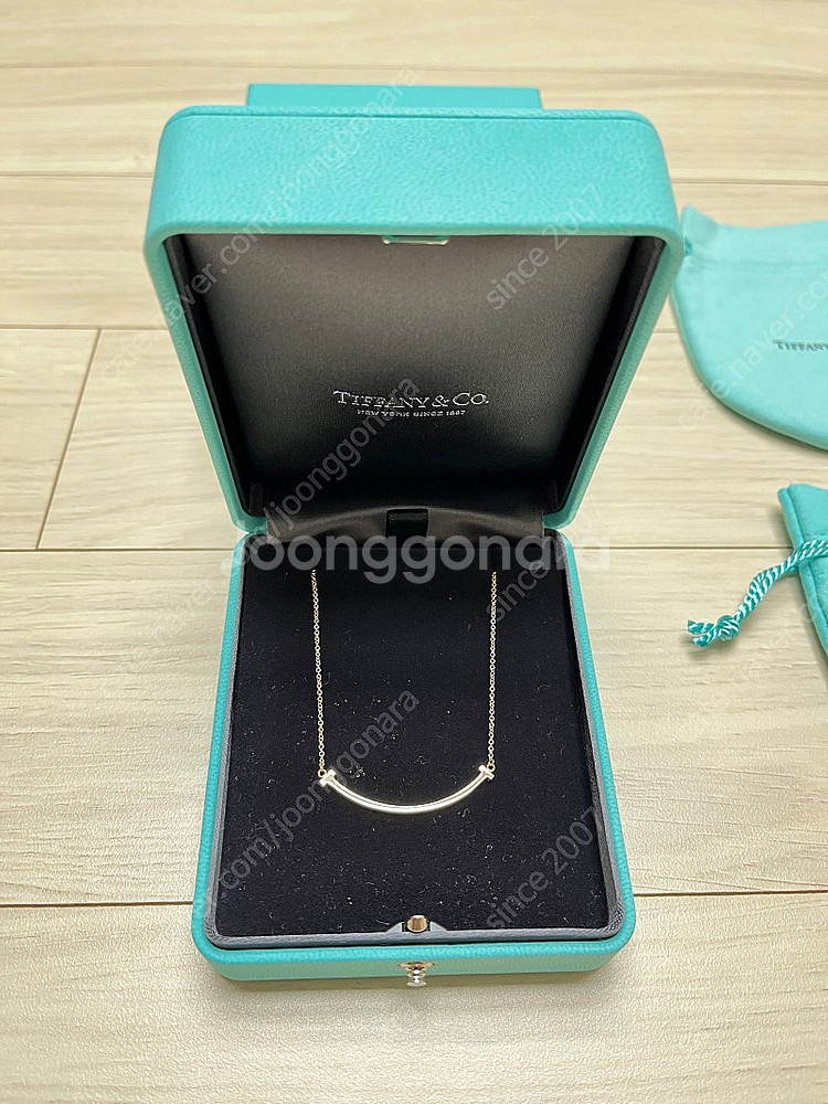 (새상품) 티파니 T 스마일 티스마일 목걸이 로즈골드 ...--1