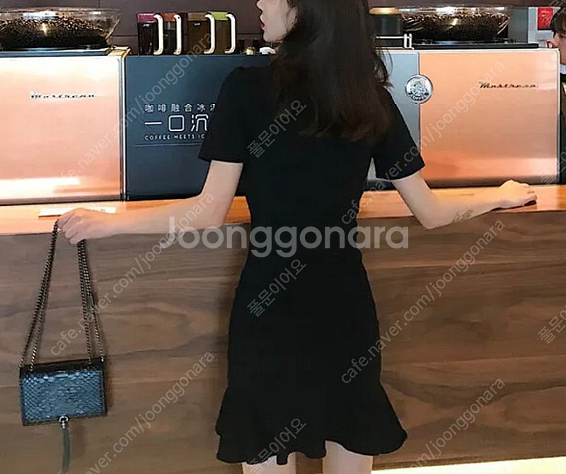 새상품)햅번 스타일 리틀 블랙 드레스--2