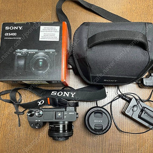 소니 알파 A6400 카메라 + 렌즈
