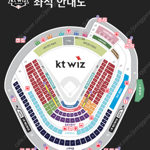 [2025 신한 SOL Bank KBO 리그] 2025 Y워터페스티벌 kt wiz vs 한화이글스 7.18 (금) 3루 스카이존 422구역 9열 2연석