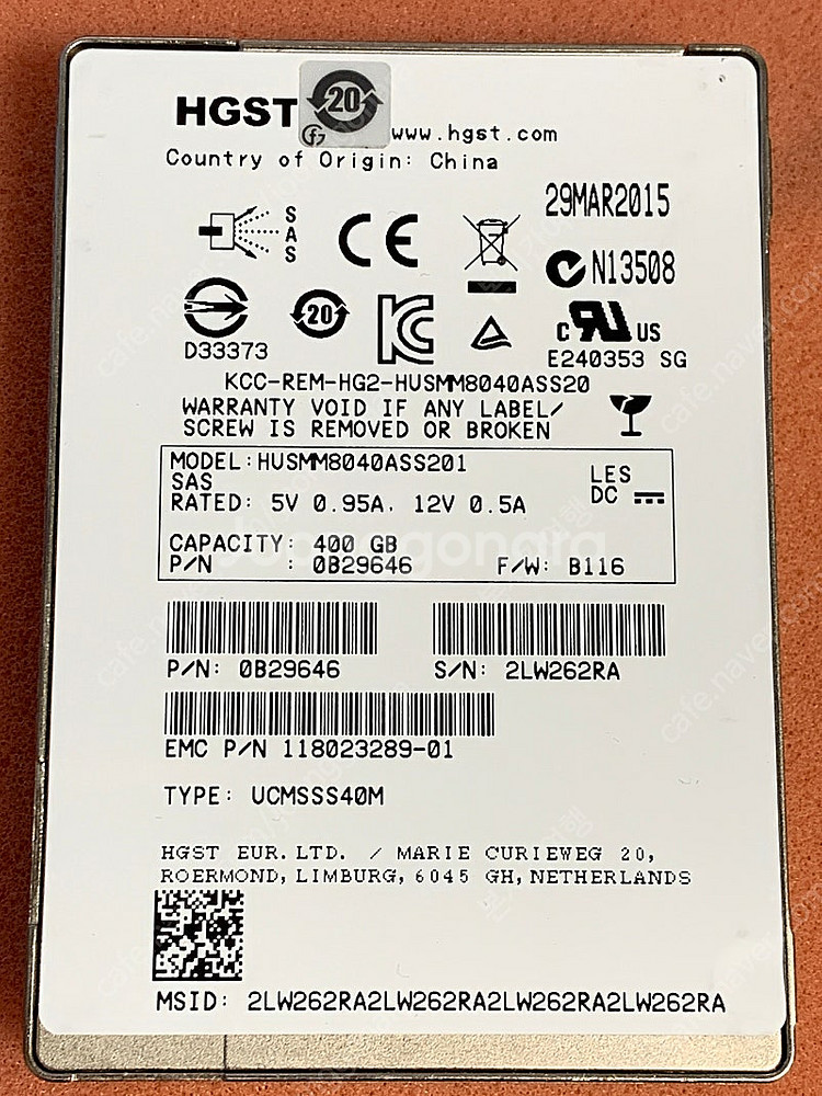 Dell/HP 서버용 SAS SSD HGST 12G 4...--0