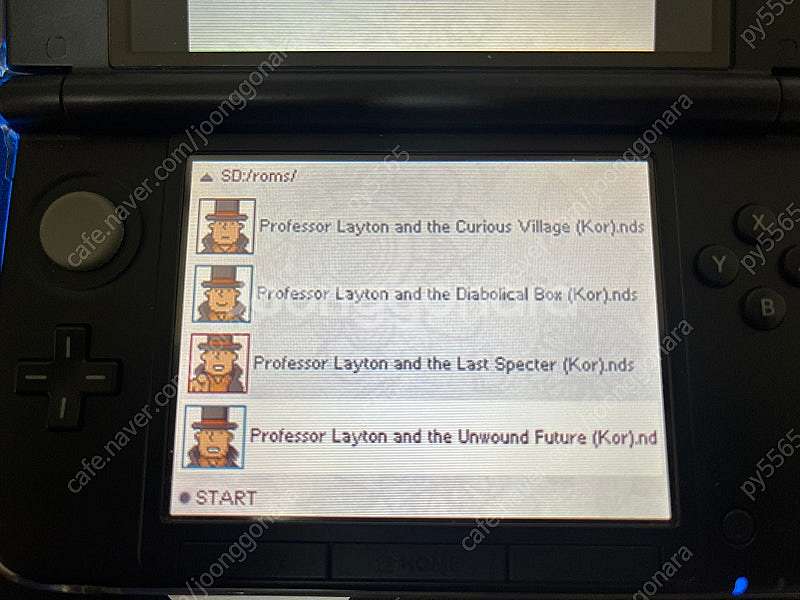 닌텐도 3ds xl 블루 블랙--5