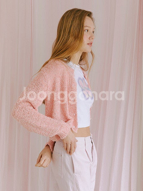 에트몽 color blend cardigan 코랄핑크 ...--0