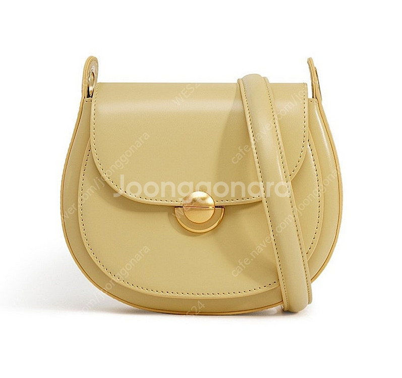 새제품) 천연소가죽 3way 크로스백 & 숄더백 &토트백 옐로우--0