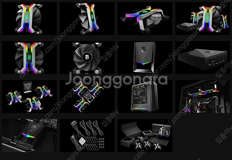 [미개봉] 딥쿨 게이머스톰 MF120 RGB 트리플 패...--9
