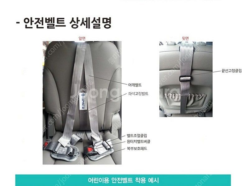 (일산ㅡ택배)4점식 안전벨트--3