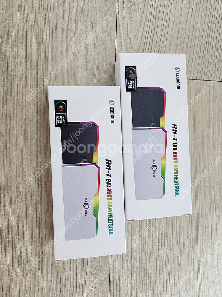 리드쿨 argb led 메모리 방열판 화이트 미사용 새...--0