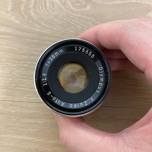 올림푸스 주이코 38mm f1.8 펜f용 렌즈