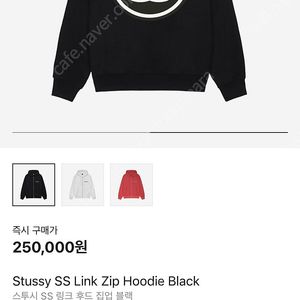 스투시 SS 링크 후드 집업 XL