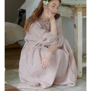 잼머의집 잼머 드레스 Lumière linen dress - misty rose