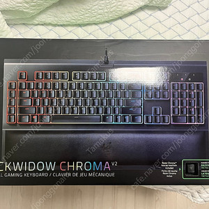 게이밍 키보드 레이저 razer 블랙위도우 크로마 v2 팝니다.(매크로 키 포함)