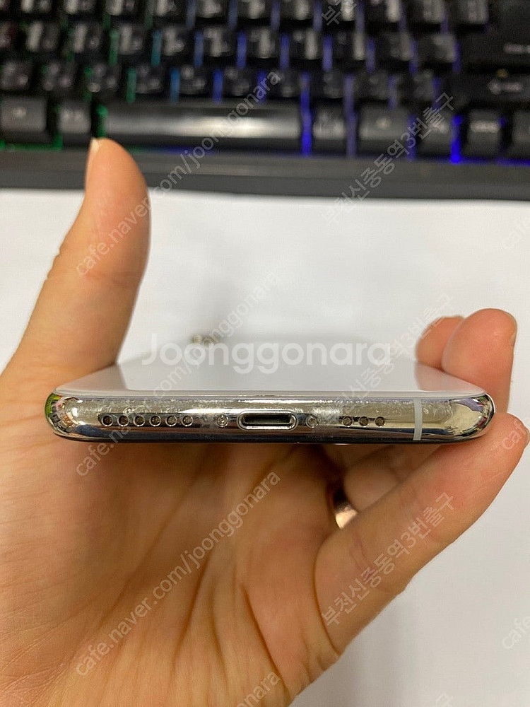 496174 아이폰XS 실버 액정SS급 64GB 무잔상...--6