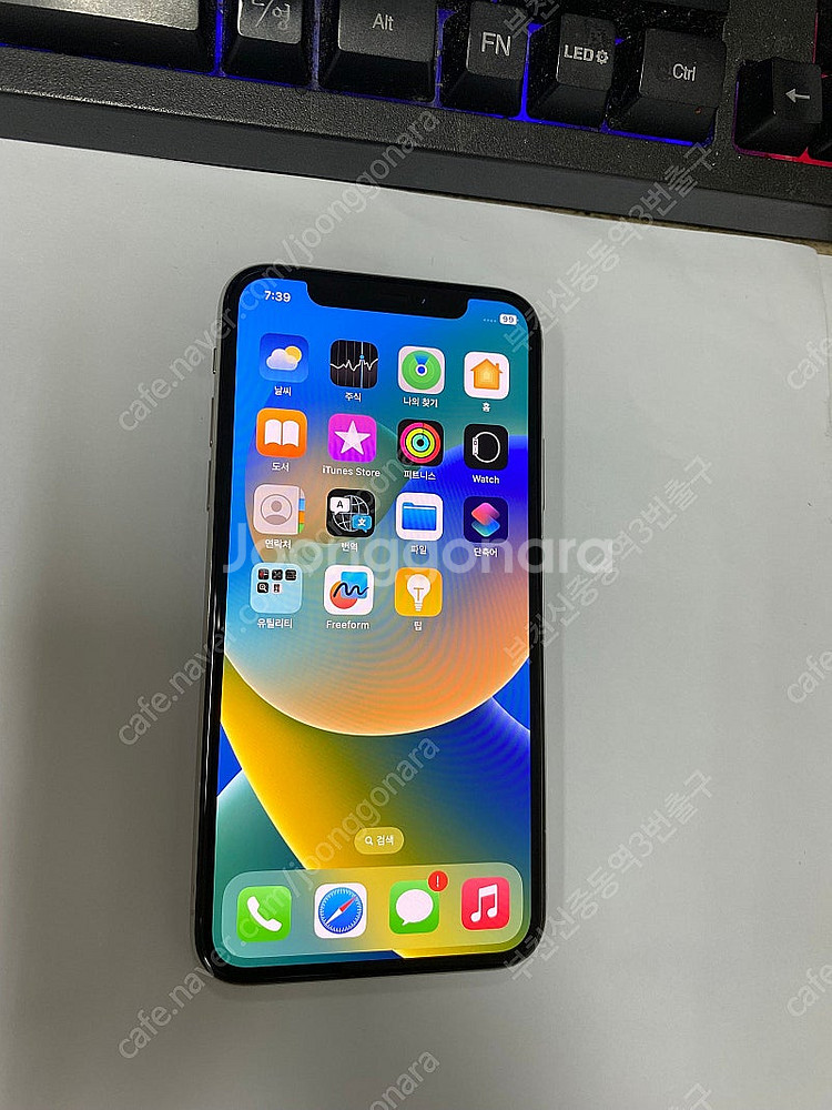 499511 아이폰X 실버 액정SS급 64GB 무잔상 ...--1