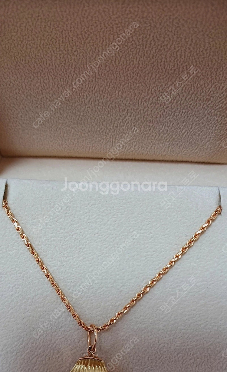 가격내림-18K 로즈 골드 체인(새제품)골든듀--1