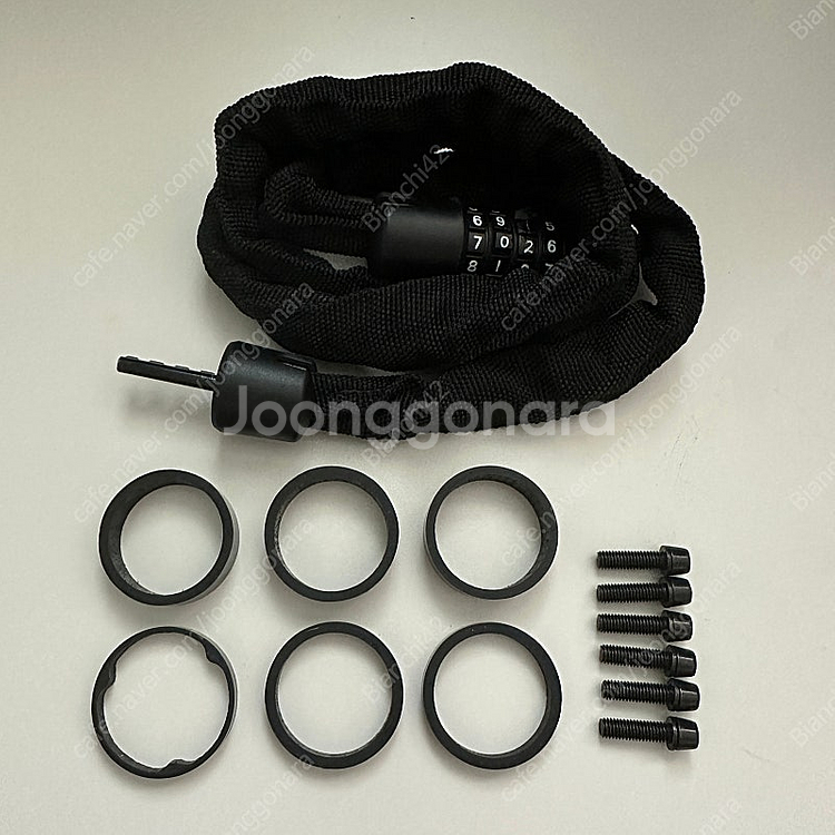 자전거 카본 스페이서, 스템 볼트, 체인 자물쇠--0