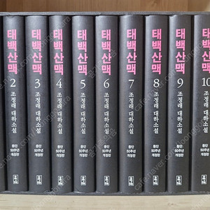 태백산맥 조정래작가 등단50주년개정판 (거의새책)