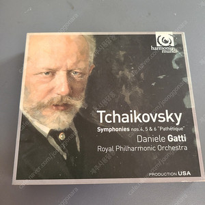 차이코프스키 심포니 4, 5, 6 하모니아 문디 3CD 개봉 Tchaikovsky Symphonies Nos. 4,5,6, Gatti [Harmonia Mundi 3 CD 차이콥스